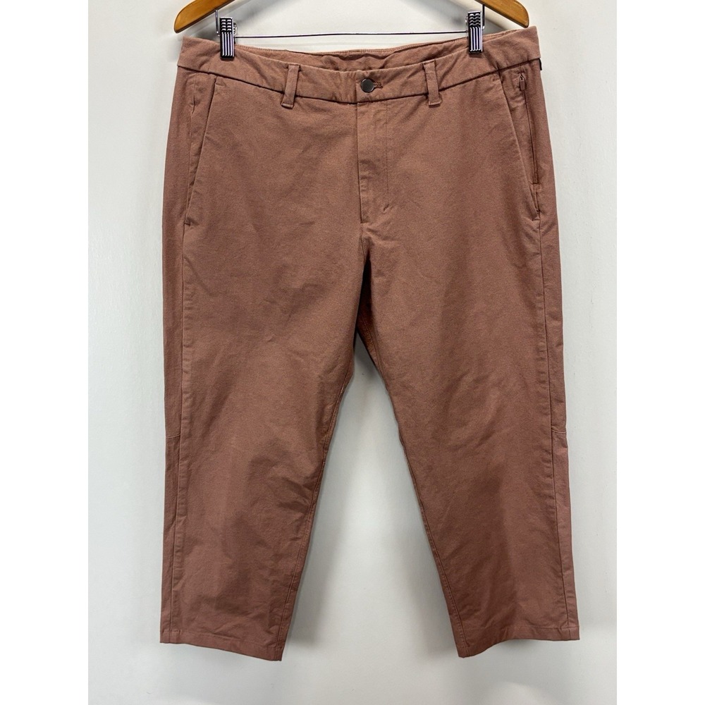 Lululemon ABC Utilitech Crop Pants Men's 36x24 Color: Earth Clay Relaxed Fit